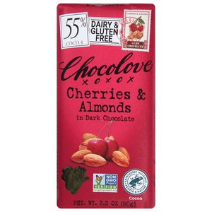 Chocolove Dark Choc Cherries Almonds 12/3.2 OZ [UNFI #30399]