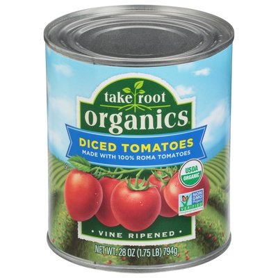 Take Root Organics Tomatoes,Diced 6/28 Oz [UNFI #72071]
