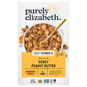 Purely Elizabeth Honey Peanut Butter 6/11 Oz [UNFI #74079]