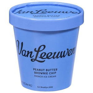Van Leeuwen Ice Cream Ice Cream Pb Brownie Chip 8/14 Oz [UNFI #11923]