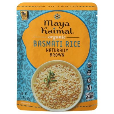 OG2 Maya Kaimal Basmati Rice Naturally Brown 6/8.5 OZ [UNFI #39041]