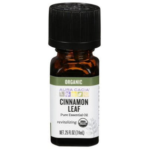 OG2 Aura Cacia Essntl Oil Cinnamon Leaf .25 OZ [UNFI #51732] T