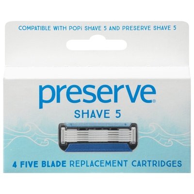 Preserve Razor Blades Shave 5 Refill 6/4 CT [UNFI #11609] T