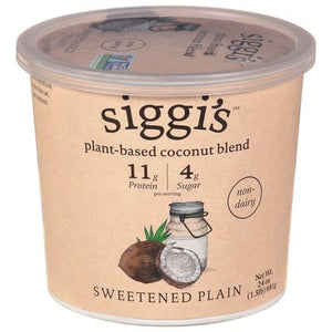 Siggi`S Sweetened Plain Coconut blend 6/24 OZ [UNFI #60534]