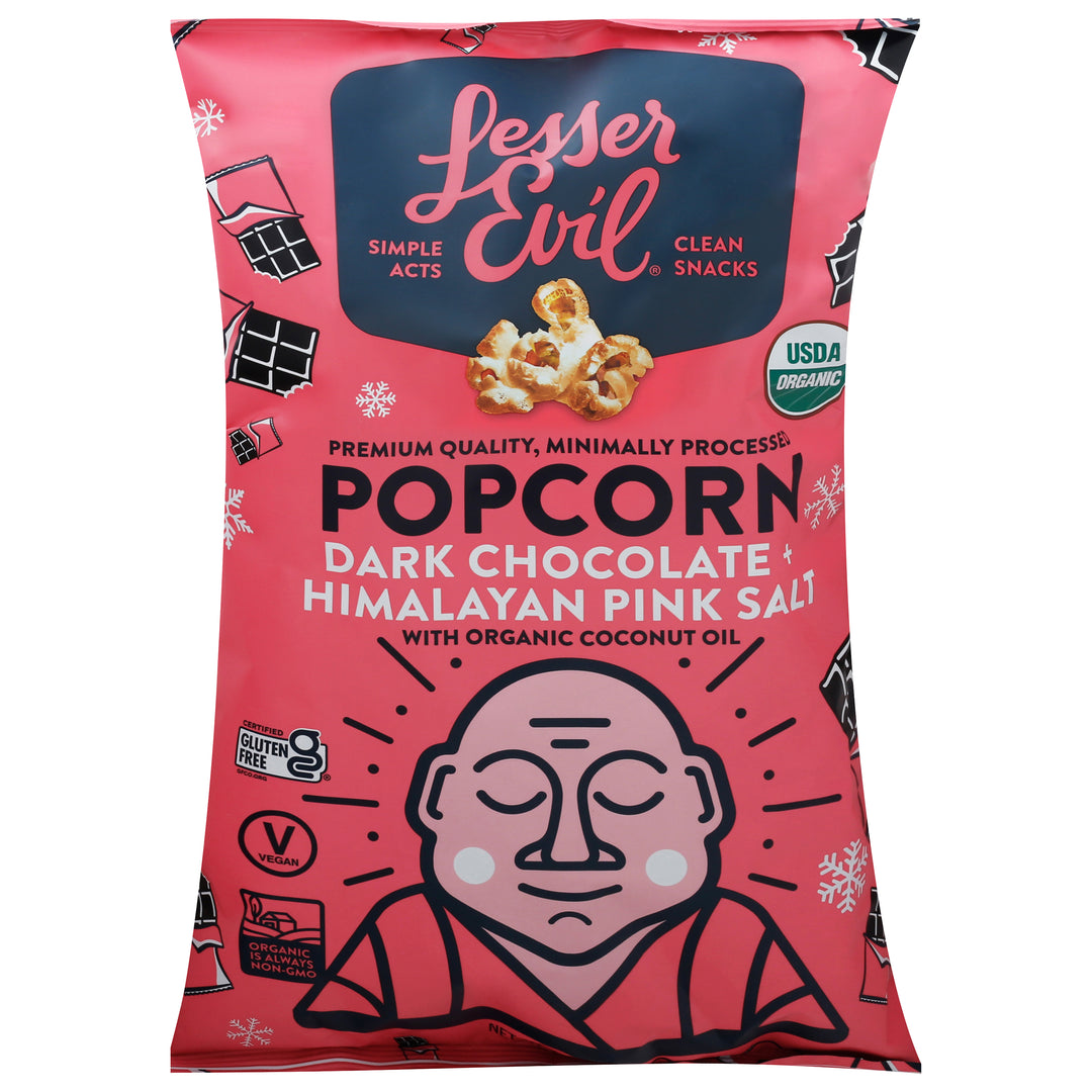 Lesser Evil Dark Chocolate, Himalayan Pink Salt 12/6.4 Oz [UNFI #30282]