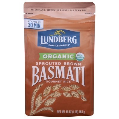 OG2 Lundberg Sprouted Brown Basmati Rice 6/1 LB [UNFI #62555]