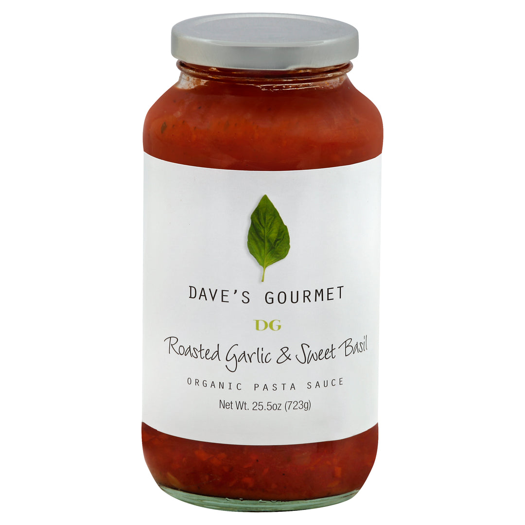 Daves Gourmet Roasted Garlic & Sweet Basil 6/24 Oz [UNFI #61902]