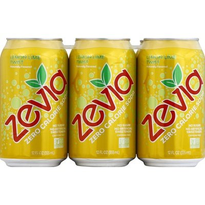 Zevia Lemon Lime Twist 4/6/12 Oz [UNFI #08361]