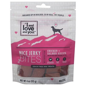 I And Love And You Jerky Bites, Chicken & Salmon 6/4 Oz [UNFI #26642]