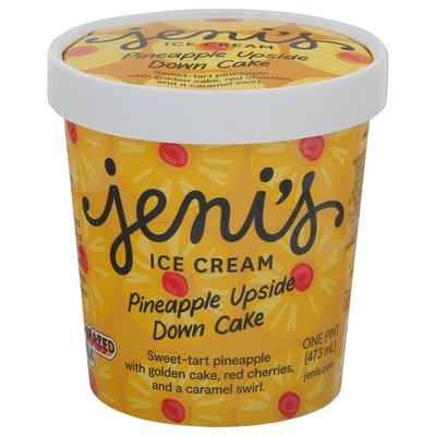 Jeni`S Pineapple Upside Down Cake IC 8/16 OZ [UNFI #03229]