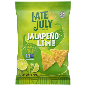 Late July Snacks Jalapeno Lime,Tortilla Chips 24/2 Oz [UNFI #53983]