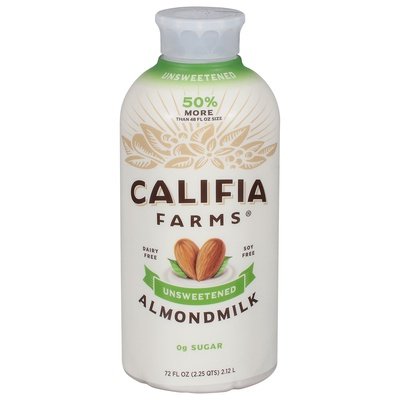 Califia Farms Vanilla Almond Milk Unsweetened 6/72 Oz [UNFI #59142]