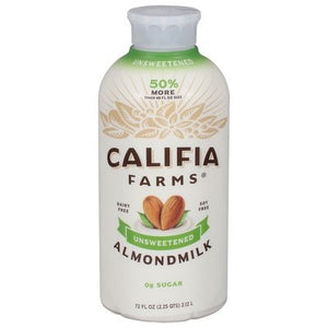 Califia Farms Vanilla Almond Milk Unsweetened 6/72 Oz [UNFI #59142]