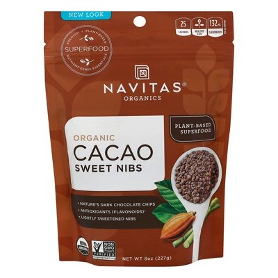 OG1 Navitas Cacao Nibs Sweetened 6/8 OZ [UNFI #00158]