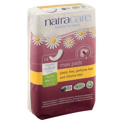 Natracare Ognic Ntrl Maxi Pads Re 12/14 CT [UNFI #57150] T