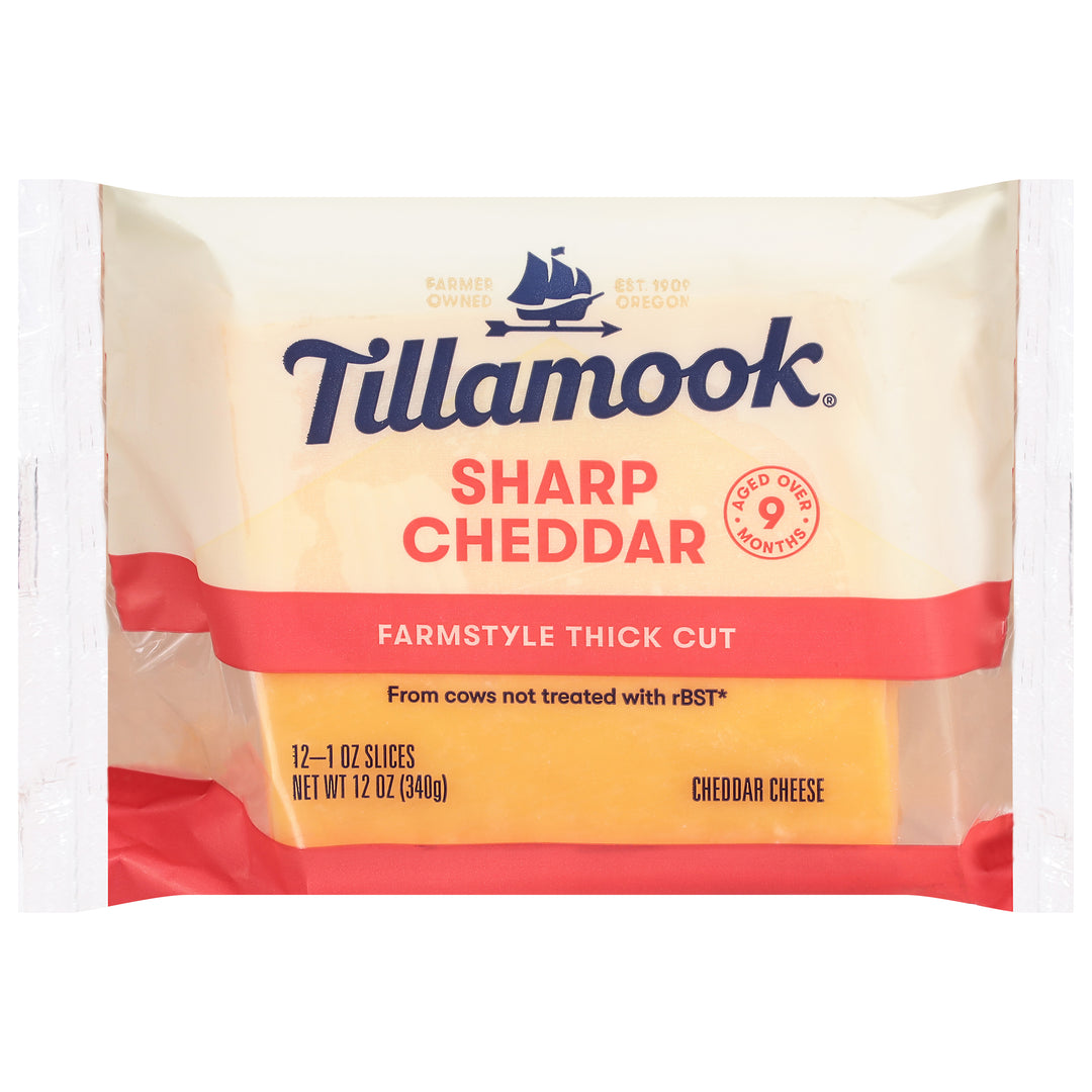 Tillamook Cheddar Sharp Sliced 12/12 Oz [UNFI #074665]