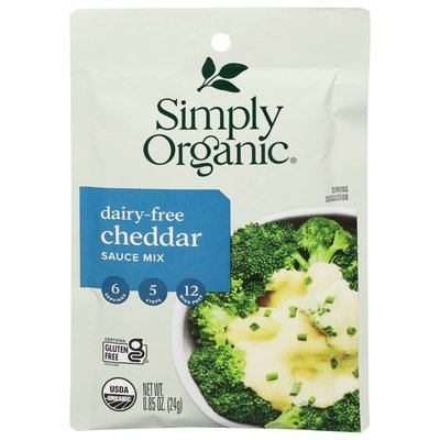 OG2 Simply Organic Sauce Mix Cheddar Dairy Free 12/.85 OZ [UNFI #53590]