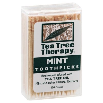 Tea Tree Thrpy Toothpicks Tea Tree 12/100 CT [UNFI #74412] T