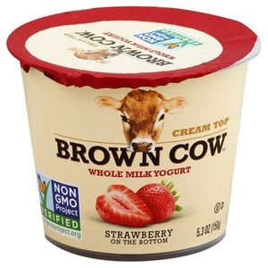 Brown Cow Crm Top Straw 12/5.3 OZ [UNFI #36695]