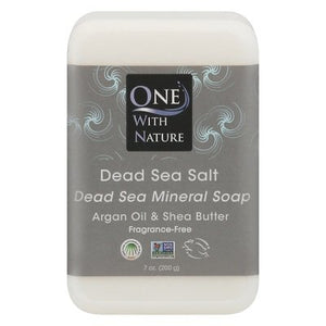 One With Nature Bar Soap Dead Sea Salt 7 OZ [UNFI #51328] T