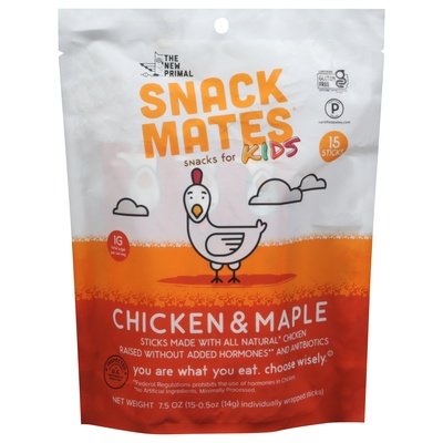 The New Primal Snack Mates Chicken & Maple 6/7.5 Oz [UNFI #72236]