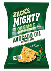 Zack's Mighty Tort Chips, Avocado Oil with Sea Salt,  9/7.5 OZ [UNFI #59771]